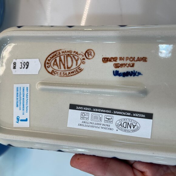 Stunning Handmade Butter Dish Imported from Poland - Picture 6 of 15